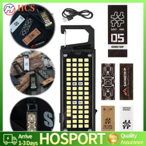 【HCS】ไฟฉายแคมป์ปิ้งแบบพกพาแม่เหล็ก 8 โหมดพกพาพวงกุญแจแคมป์คาร์บอนมินิคบเพลิงสำหรับการตกแต่งเต็นท์แบ็คแพ็ค