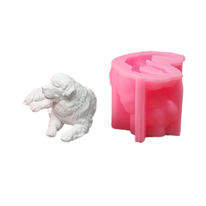 3D Dog Animal Silicone Mold for Soap Making Epoxy Resin Silicone Molds Fondant Silicone Molds for Candy Baking
