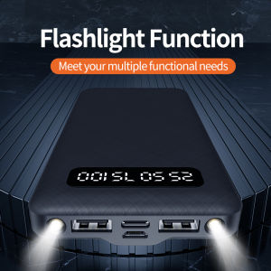 [100% Ori] 20000mAh powerbank 22.5W FAST CHARGING Adjustable LED Light Digital Display With 3 Type-C Lightning & USB Cables JBI