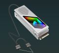 Tản Nhiệt SSD M.2 Coolmoon M2F Led ARGB - Có Quạt Tản Nhiệt. 