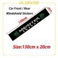 【ZAKA ZAKA】 JD Car Windscreen Windshield Sticker BLACK Decorative For ISUZU D-Max MU-X Dmax MuX Accessories. 