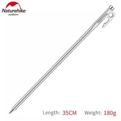 Naturehike 20/25/30/35cm Outdoor Tent Nail Camping Accessories Stainless Steel Tent Pegs 4 Sizes Flysheet Canopy Nature Hike