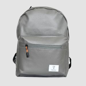Tas Ransel Backpack Kulit Sintetis / Pu Pria Wanita - Tas Sekolah - Tas Kuliah - Tas Kerja - Rain Cover - Tas Travelling