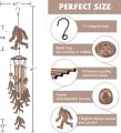 Bigfoot Wind Chimes Outdoor Sasquatch Decor, Deep Tone Soothing Melodic Tones Windchime, Memorial Wind Chimes for Outside with Big Foots Wind Catcher, Best Gifts for Men/Women Porch Garden Decoration. 
