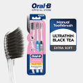 Oral-B Ultrathin Black Tea Toothbrush 3 Counts. 