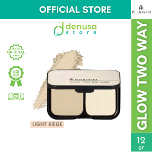 Purbasari Glow Two Way Cake Hydra Series 12g | Light Natural Medium Beige Tahan Lama & Lembap