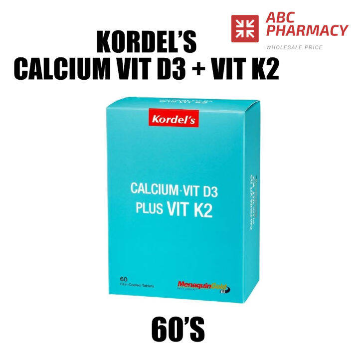 Kordels Calcium Vit D3 Plus Vit K2 60s Exp12 2025 Lazada