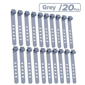 GIMIOU 10 cái máy cuộn dây cà vạt silicon Bộ Kẹp giữ dây cáp dòng dữ liệu Băng cố định quản lý Máy tính để bàn có thể tái sử dụng cho tai nghe Bàn Phím kèm Chuột dây âm thanh HDMI