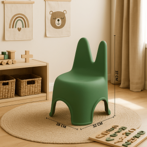 Kursi Anak Desain Bunny Ears Lucu Anti Slip dan Ergonomis untuk Dekorasi Kamar dan Ruang Bermain