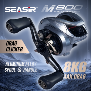 SEASIR เกียร์ทองเหลืองรอกเบ็ดตกปลา M800 8กก. ลากสูงสุด7.1:1ความเร็วสูงอัตราทดเกียร์ขดลวดตกปลาน้ำทะเล