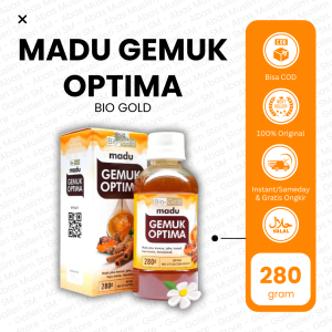 Madu Gemuk Optima Bio Gold Menambah Nafsu Makan Dan Berat Badan BB Gizi 280 gr Asli Origianl