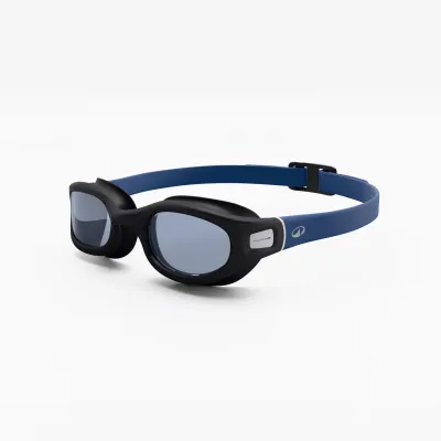 Decathlon Swimming goggles Size L Soft black blue tinted blue anti fog goggles