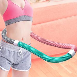 Hula Hoop Weight Loss Belly Fitness PVC Soft Spring Hoop Foldable Portable Hula Circle Fat Burning Muscle Training Shaping Up (Waist Back Legs