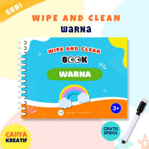 WIPE AND CLEAN Seri warna | Buku Belajar Huruf Murah BusyBook