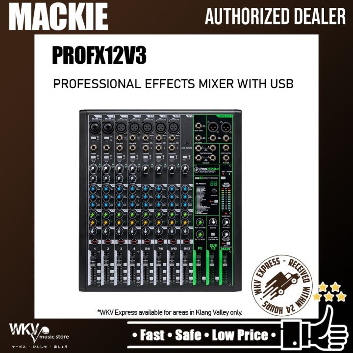 Mackie ProFX12v3 12channel Mixer with USB and Effects (Pro FX12 v3/ PROFX12 V3) Lazada