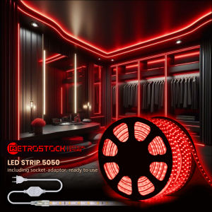 Lampu LED Strip SMD 5050 light aesthetic hias dekorasi estetik tempel dinding plafon selang pita tahan air rumah toko etalase cafe estetik taman pagar kamar tidur ramadhan natal tahun baru 10m 20m 30 Meter