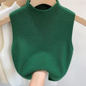 RK - Tanktop Rajut Wanita Premium Inner Rajut Wanita Turtlenck Rajut RJ11