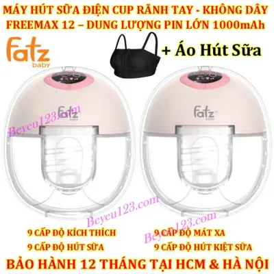 Máy hút sữa điện rảnh tay không dây có pin sạc Fatzbaby Freemax 12- FB1232TP(4 chức năng hút)