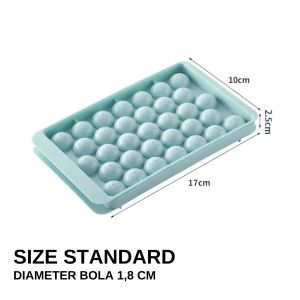CETAKAN ES BATU BULAT 33 SEKAT SLOT ALAT CETAK ES JELLY PUDDING PUDING PUGIN AGAR TEMPAT CETAKAN MINUMAN ES BATU ICE TRAY AESTHETIC ESTETIK AESTETIK KOREA SERBAGUNA MULTIFUNGSI