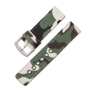 18mm 20mm 22mm 24mm Camouflage Nylon Canvas Strap Men Women Outdoors Sport Replacement celet Band Watch Accessories