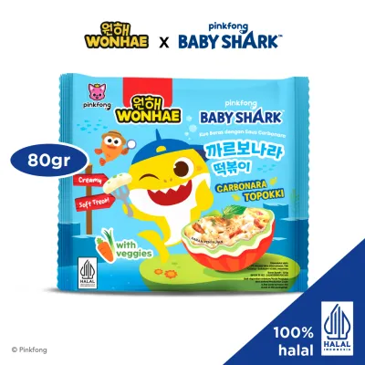 Wonhae Topokki Kids Carbonara Baby Shark 80gr