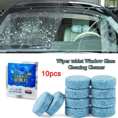 AOMOTOX 10Pcs Wiper Fluid Car Windshield Glass Washer Concentrated Window Cleaner Tablets Solid Effervescent