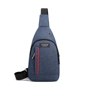 Túi đeo trước ngực sang trọng Kéo xéo-Kéo bố chỉ đỏ- 2 Chấm đứng vải dày dặn cao cấp [SẴN HÀNG]