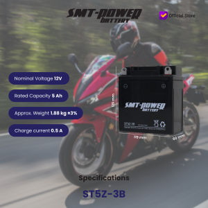Baterai Aki Motor SMTPower STZ-7V 12V 7AH 10HR STZ5S-3B STZ-7S 12V 5AH 10HR STZ-5S 12V 4AH 10HR