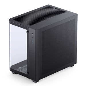 เคสตู้ปลา ATX ทรงเตี้ย กระจกนิรภัยโค้งใหญ่เต็มบาน Jonsbo TK-3 Black TG RGB Case