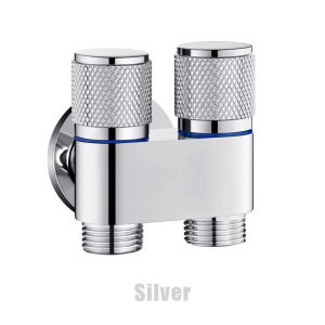Bidet Faucet Set Double Use Bathroom Bidet Faucet Set Wall Mounted Gray Brass High Pressure Gray Finished