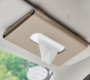 Tempat Tisu Kotak Tisu Sunvisor Mobil Bahan PU Leather Interior Mobil