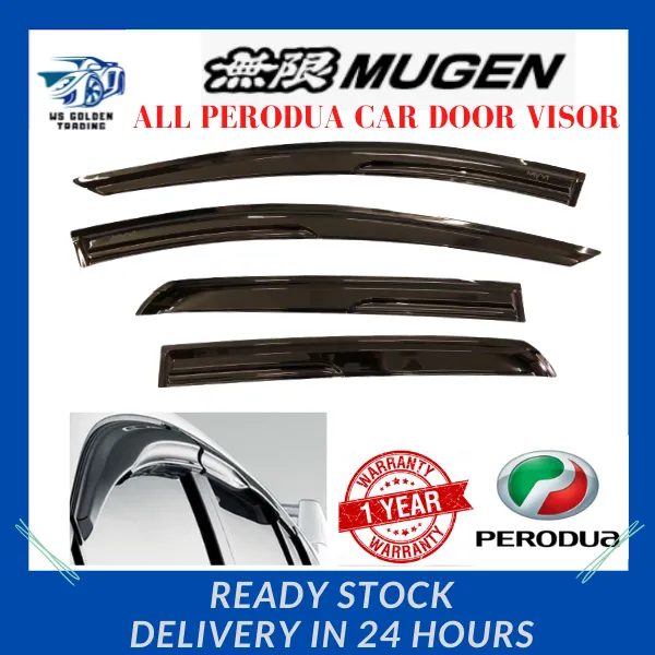 Mugen Air Press Window Door Visor Wind Deflector All Perodua Myvi Alza ...