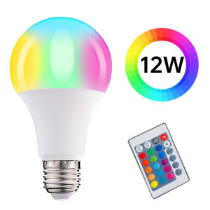 [Free Shipping] 5W/10W/12W/15W LED RGB Bulb Remote Control Light Color Changing Colorful Bulb Lamp 110V 220V