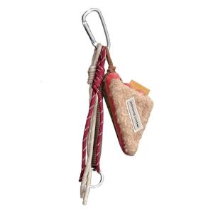 Exquisite Handmade Keychain Plush Bag Pendant Afternoon Teas Desserts and Beverages Charm Keyring Backpack Decoration