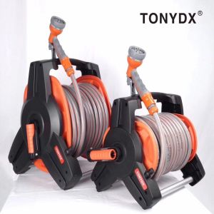 BỘ RULO CUỘN DÂY TƯỚI CÂY RỬA XE TONYDX DÀI 10M15M20M ĐẦY ĐỦ PHỤ KIỆN  MUA VỀ GẮN VÔ LÀ SÀI