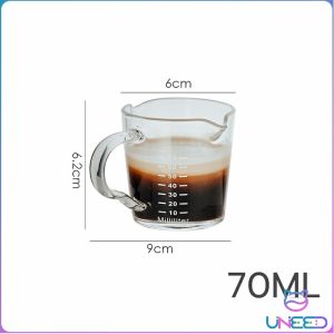 Need Mini Coffee Milk Cup Glass With Handle Multi-functional Taste Dish 70ml / 150ml