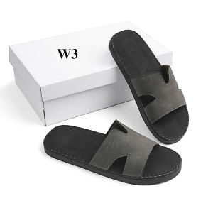 [MỞ BÁN 149 CÀNH] dép quai ngang da sáp nam thời trang kiểu dáng trẻ trung đế đúc liền khâu chỉ toàn bộ chắc chắn W8