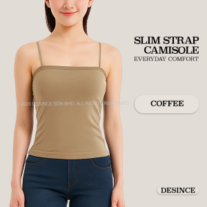 🇲🇾 DESINCE Women Singlet Stretchable Camisole Woman Tank Top Thin Strap Singlet Multi Color Sleeveless Perempuan WT 106