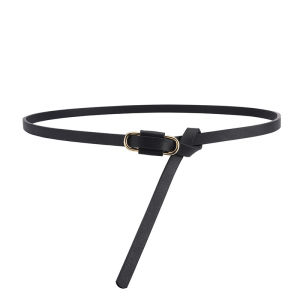 Women/men fashion belt adjustable with no holes square buckle