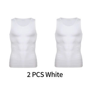 DGY Mens Slimming Body Shaper Shirt Abs Abdomen Training Gym Thin Belly Control Compression Tank Top Sleeveless Shapewear NKP