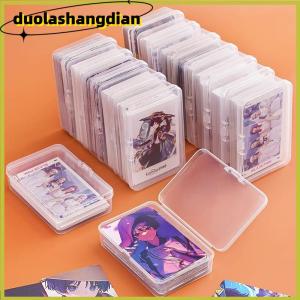 [Duola] New Transparent Plastic Storage Box Photocards Small Card Storage Box Desk Organizer Box Classification Box Stationery