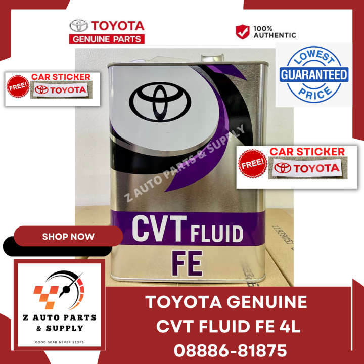 CVT FLUID FE 4L 08886-81875 TOYOTA GENUINE *FREE TOYOTA CAR STICKER ...