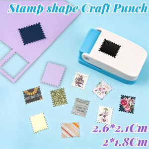 Stamp Shape Craft Punch with Tooth Marks Easy Effortless Embossing Machine DIY Stamp Craft Puncher