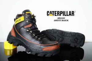 sepatu pria safety boots premium terbaru argon caterpillar