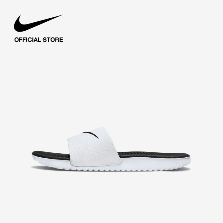 Nike Boy's Kawa Slide (Gs/Ps) Shoes White ไนกี้ รองเท้าเด็กชาย Kawa