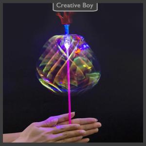 [Creative] Halloween Rainbow Magic Stick Wand LED Bubble Colorful Luminous Toy Flashing Wand Stick Toy Kids Toys New Year Xmas Party Favors