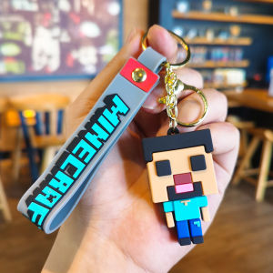 JOYNCLEON Phong cách Minecraft dễ thương đồ treo móc khóa thiết kế khối phim hoạt hình cho túi và chìa khóa-Món quà hoàn hảo cho người hâm mộ