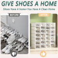 Shoe Rack Organizer Shoe Box Storage Organizer Lagayan ng sapatos Shoes Cabinet Transparent Clear Shoes Case on sale. 