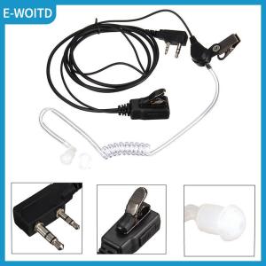 【E-WOITD】 FBI Style Headset Earphone Earpiece Mic Security Radio Walkie Talkie Pro 2 Pin