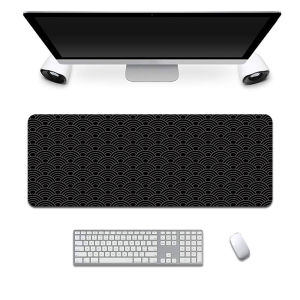 3mm Thicken Mousepads | Smooth Japanese Wave Desk Mat | Extended Large Gaming Mouse Pad 80x30 / 90x40 / 100x50 / 120x60cm